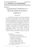 Experimental Clarification of Maxwell-similar Gravitation Equations