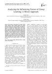 Analyzing the Influencing Factors of Group Learning: A Mixed Approach