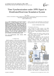 Time Synchronization under 1PPS Signal in Distributed Real-time Simulation System