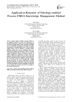 Application Research of Ontology-enabled Process FMEA Knowledge Management Method