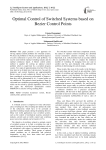 Optimal Control of Switched Systems based on Bezier Control Points