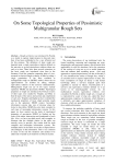 On Some Topological Properties of Pessimistic Multigranular Rough Sets