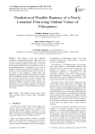 Prediction of Possible Business of a Newly Launched Film using Ordinal Values of Film-genres