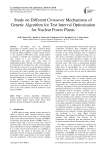 Study on Different Crossover Mechanisms of Genetic Algorithm for Test Interval Optimization for Nuclear Power Plants