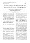 Modeling Epileptic EEG Time Series by State Space Model and Kalman Filtering Algorithm