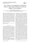 Voice Analysis for Telediagnosis of Parkinson Disease Using Artificial Neural Networks and Support Vector Machines