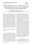 Optimal Realization of Universality of Peres Gate Using Explicit Interaction of Cells in Quantum Dot Cellular Automata Nanotechnology