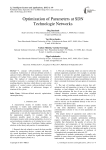 Optimization of Parameters at SDN Technologie Networks