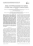 Study of 2D DOA Estimation for Uniform Circular Array in Wireless Location System