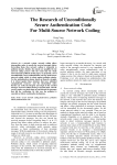 The Research of Unconditionally Secure Authentication Code For Multi-Source Network Coding