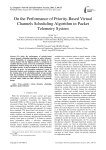 On the Performance of Priority-Based Virtual Channels Scheduling Algorithm in Packet Telemetry System