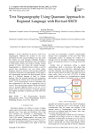 Text Steganography Using Quantum Approach in Regional Language with Revised SSCE
