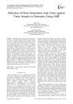 Selection of Next Generation Anti-Virus against Virus Attacks in Networks Using AHP