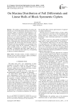 On Maxima Distribution of Full Differentials and Linear Hulls of Block Symmetric Ciphers