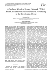 A Scalable Wireless Sensor Network (WSN) Based Architecture for Fire Disaster Monitoring in the Developing World