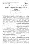 Anomaly Detection in Network Traffic Using Selected Methods of Time Series Analysis