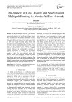 An Analysis of Link Disjoint and Node Disjoint Multipath Routing for Mobile Ad Hoc Network