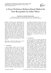 A Fuzzy Preference Relation Based Method for Face Recognition by Gabor Filters
