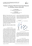 Variants of Energy Efficient Clustering Protocols for Wireless Sensor Networks