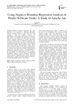 Using Negative Binomial Regression Analysis to Predict Software Faults: A Study of Apache Ant