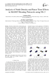 Analysis of Node Density and Pause Time Effects in MANET Routing Protocols using NS-3