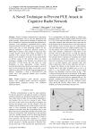 A Novel Technique to Prevent PUE Attack in Cognitive Radio Network