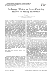 An Energy Efficient and Secure Clustering Protocol for Military based WSN
