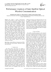 Performance Analysis of Inter-Satellite Optical Wireless Communication