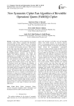 New Symmetric Cipher Fast Algorithm of Revertible Operations' Queen (FAROQ) Cipher