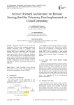 Service Oriented Architecture for Remote Sensing Satellite Telemetry Data Implemented on Cloud Computing