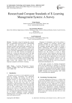 Research and Compare Standards of E-Learning Management System: A Survey