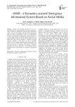 eSMS - a Semantics-assisted Emergency Information System Based on Social Media