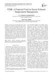 TSSR: A Proposed Tool for Secure Software Requirement Management