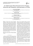 An Optimization-Based Framework for Feature Selection and Parameters Determination of SVMs