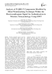 Analysis of P-QRS-T Components Modified by Blind Watermarking Technique Within the Electrocardiogram Signal for Authentication in Wireless Telecardiology Using DWT