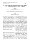 A Multi-Objective Optimization of Cloud Based SLA-Violation Prediction and Adaptation