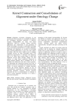 Kernel Contraction and Consolidation of Alignment under Ontology Change