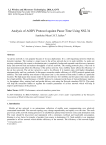 Analysis of AODV Protocol against Pause Time Using NS2.34