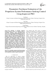 Parameters Nonlinear Estimation of the Propulsion System Performance Seeking Control Using Improved PSO