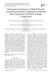 Performance Comparison of Hybrid Wavelet Transform Formed by Combination of Different Base Transforms with DCT on Image Compression