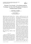 Thematic Text Graph: A Text Representation Technique for Keyword Weighting in Extractive Summarization System