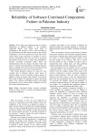 Reliability of Software Correlated Components Failure in Pakistan Industry