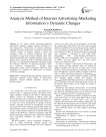 Analysis Method of Internet Advertising-Marketing Information’s Dynamic Changes