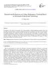 Research and Reflections on College Mathematics Teaching Based on Information Educational Technology