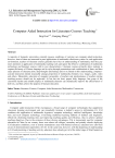Computer Aided Instruction for Literature Courses Teaching