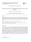 Research and Design of Teaching Evaluation System based on Fuzzy Model
