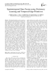 Spatiotemporal Data Fusion using Dictionary Learning and Temporal Edge Primitives