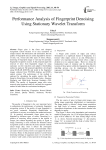 Performance Analysis of Fingerprint Denoising Using Stationary Wavelet Transform