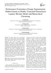 Performance Evaluation of Image Segmentation Method based on Doubly Truncated Generalized Laplace Mixture Model and Hierarchical Clustering