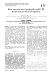 Pose Normalization based on Kernel ELM Regression for Face Recognition